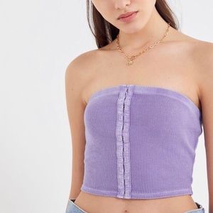 URBAN OUTFITTERS lilac hook & eye top